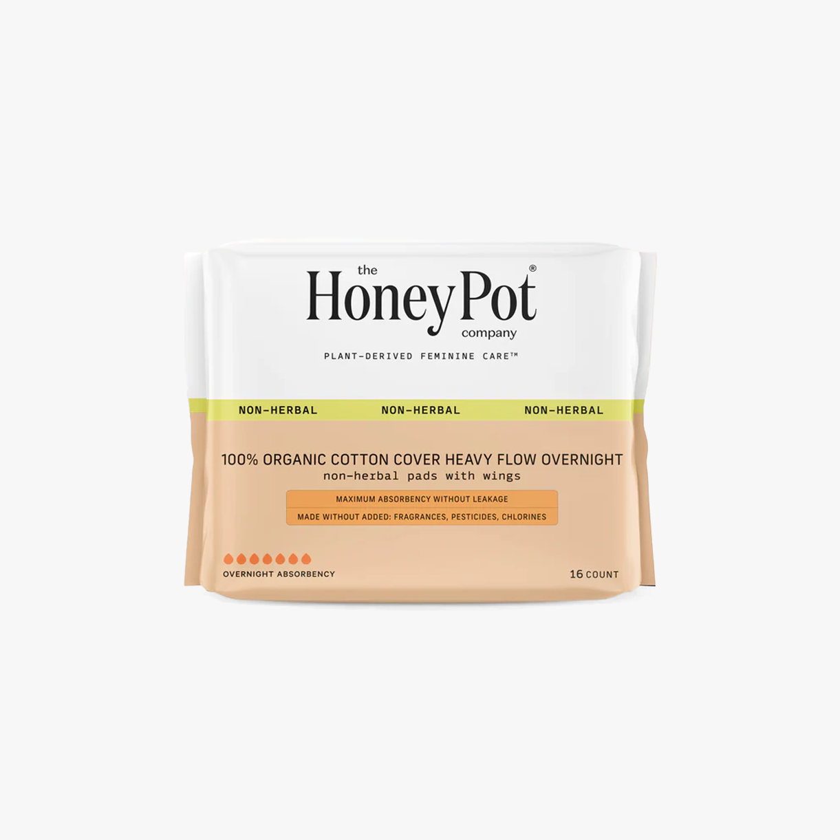 Honey Pot - Toallas Sanitarias Flujo Abundante Nocturnas