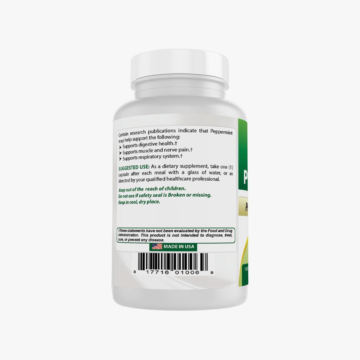 Cápsulas de Aceite de Menta