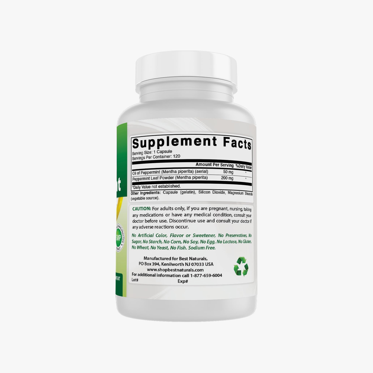 Cápsulas de Aceite de Menta